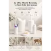 Beyaz Banyo Düzenleyici Set 5 Parça Çöp Kovası Tuvalet Fırçası Sabunluk Fırçalık