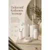 Şık Görünümlü Beyaz Banyo Aksesuar Takımı 5 Parça Günlük Kullanıma Uygun Set