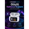Ekran Göstergeli Kablosuz Kulak İçi Kulaklık Şarj Kutulu Müzik Ve Görüşme Uyumlu