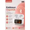 Akıllı Ekranlı Şarj Kutusuna Sahip Kablosuz Kulaklık Kulak İçi Stereo Ses Özellikli