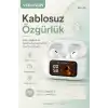 Dijital Ekranlı Şarj Kutulu Kablosuz Kulaklık Müzik Arama Ve Günlük Kullanım İçin