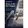 Şarjlı El Tipi Araç İçi Süpürge Ve Basınçlı Hava Üfleme Cihazı Başlıklı Set