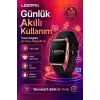 Spor Modlu Kablosuz Şarjlı Akıllı Saat Mesaj Bildirimli Rose Gold Tasarımlı Model