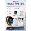 Akıllı Saat Ve Kablosuz Kulaklık Bir Arada Telefon Uyumlu Şık Hediye Seti