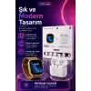 Dokunmatik Ekranlı Akıllı Saat Kablosuz Kulaklık Ve Aksesuarlarıyla Tam Set