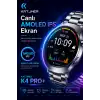 Kavisli Cam Tasarımlı Akıllı Saat AMOLED Ekran Üç Kordonlu Günlük Kullanım Seti