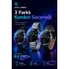 Kavisli Cam Tasarımlı Akıllı Saat AMOLED Ekran Üç Kordonlu Günlük Kullanım Seti