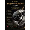 Dokunmatik AMOLED Ekranlı Akıllı Saat Çelik Kordon Ve Ek Kayışlı Şık Tasarım