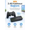 HDMI Girişli Kablosuz Retro Oyun Konsolu 2.4G Bağlantılı Çift Kollu Eğlence Seti