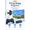 HDMI Girişli Kablosuz Retro Oyun Konsolu 2.4G Bağlantılı Çift Kollu Eğlence Seti