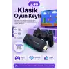 Çift Kollu Kablosuz Oyun Konsolu TV Bağlantılı Klasik Oyunlar İçin Pratik Set