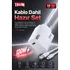 120W Hızlı Şarj Adaptörü Ve Kablo Seti Akıllı Çipli Güvenli Şarj Özellikli