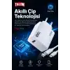120W Hızlı Şarj Adaptörü Ve Kablo Seti Akıllı Çipli Güvenli Şarj Özellikli