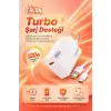 Turbo Şarj Destekli 120W Adaptör Ve Kablo Seti Telefon Uyumlu Pratik Kullanım
