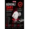 USB Kablolu 120W Güç Adaptörü Hızlı Şarj Destekli Mobil Cihaz Uyumlu Set