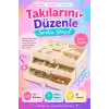 Kadife Kaplamalı Şeffaf Takı Kutusu Çekmeceli Saat Yüzük Kolye Organizeri