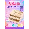 Kadife Kaplamalı Şeffaf Takı Kutusu Çekmeceli Saat Yüzük Kolye Organizeri