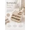 Çok Bölmeli Çekmeceli Takı Kutusu Kadife Dokulu Şeffaf Kapaklı Saklama Kabı