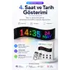 Kumandalı LED Matrix Panel Kayan Yazı Tabelası Renkli Mesaj Ve Saat Gösterimli