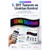 Kumandalı LED Matrix Panel Kayan Yazı Tabelası Renkli Mesaj Ve Saat Gösterimli