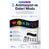 Kumandalı LED Matrix Panel Kayan Yazı Tabelası Renkli Mesaj Ve Saat Gösterimli