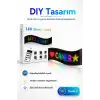 Renkli LED Kayan Yazı Paneli Uzaktan Kumandalı Metin Saat Ve Tarih Gösterimli
