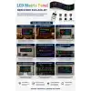 Esnek LED Matrix Panel Kayan Yazı Ekranı Kumandalı Ritim Ve Galeri Destekli