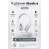 Kablosuz Kulak Üstü Bluetooth Kulaklık Katlanabilir Tasarım Uzun Süreli Kullanım