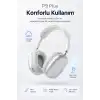 Kulak Üstü Kablosuz Bluetooth Kulaklık Yumuşak Pedli Mikrofonlu Günlük Kullanım