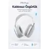 Kulak Üstü Kablosuz Bluetooth Kulaklık Yumuşak Pedli Mikrofonlu Günlük Kullanım