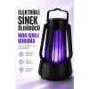 Elektrikli Sinek Öldürücü Mor Işıklı Taşınabilir Haşere Lambası Tek Tuşlu Cihaz