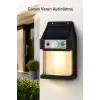 Güneş Enerjili Sensörlü Solar Aplik Duvar Tipi Dış Mekan Hareket Algılamalı Işık
