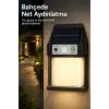 Güneş Enerjili Sensörlü Solar Aplik Dış Mekan Kapı Bahçe Balkon Garaj Duvar Işığı