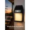 Güneş Enerjili Sensörlü Solar Aplik Dış Mekan Kapı Bahçe Teras Duvar Aydınlatma