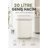 Akıllı Sensörlü 20 Litre Çöp Kovası Sessiz Kapaklı Modern Hijyenik Ev Tipi Çöp Kutusu