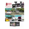 1080P Dash Cam Full Hd Araç içi Kamera Ön Arka ve İç Kayıt 3 Kamera Gece Görüşlü G Sensör Geniş Açı