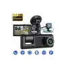 S-1 1080p Araç içi Kamera 3 Kameralı ( Ön Görüş - Geri görüş - İç Görüş ) Gece Görüşlü