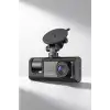 Ön Arka İç Kayıtlı 3 Kameralı Araç İçi Kamera Full HD Oto Kamera