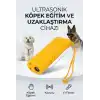 Köpek Kovucu Ultrasonik Eğitim Cihazı LED Fenerli Taşınabilir Sarı Yardımcı Ürün