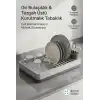 Modern Kurutmalık Tabaklık Gri Tezgah Üstü Bulaşıklık Bardaklık Standı Mutfak