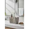 2li Gri Kulplu Organizer Sepet Mutfak Banyo Düzenleyici Taşıma Seti