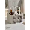 12li Gri Çok Amaçlı Kulplu Sepet Mutfak Banyo Organizer Ekonomik Set