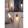 Sensörlü Dekoratif Meşale Duvar Aplik LED Gece Lambası Mıknatıslı Model