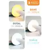Gold Metal Dokunmatik Şarjlı Masa Lambası 3 Işık Parlaklık Ayarlı Gece Abajuru LED