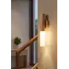Ahşap Renk Kablosuz Şarjlı LED Aplik Günışığı Hareket Sensörlü Lüks Duvar Lambası
