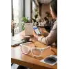 Beyaz Çerçeveli Akıllı Gözlük Fotoğraf Video Ses Kaydı Bluetooth Bağlantılı