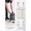 20 Litre Hareket Sensörlü Akıllı Çöp Kovası Beyaz