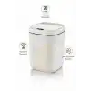20 Litre Hareket Sensörlü Akıllı Çöp Kovası Beyaz