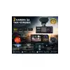 WiFi Destekli 1080p 3 Kameralı Araç İçi Kamera LCD Ekranlı Gece Görüşlü G Sensörlü
