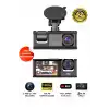 Full HD 1080p 3 Kameralı Dash Cam Ön Arka İç Kayıt Özellikli Gece Görüşlü G Sensörlü